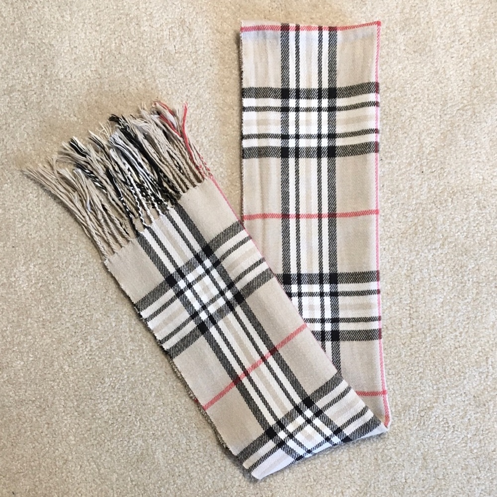 Checked Fall Scarf